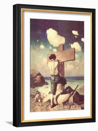 The Great Cross-Newell Convers Wyeth-Framed Art Print
