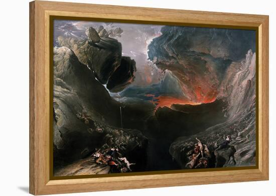 The Great Day of His Wrath, Engraved by Charles Mottram (1807-76), Published by Thomas Mclean,…-John Martin-Framed Premier Image Canvas