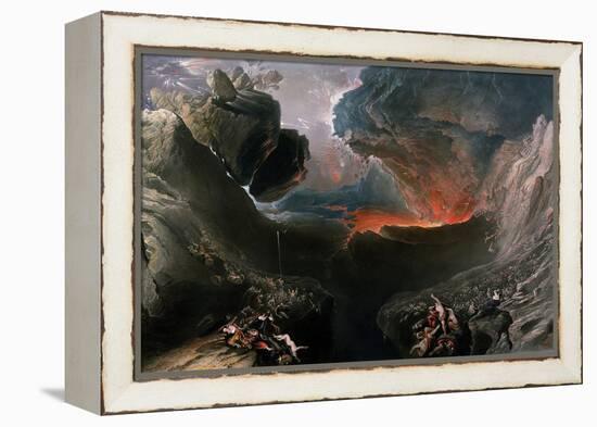 The Great Day of His Wrath, Engraved by Charles Mottram (1807-76), Published by Thomas Mclean,…-John Martin-Framed Premier Image Canvas