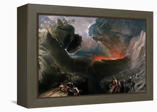 The Great Day of His Wrath, Engraved by Charles Mottram (1807-76), Published by Thomas Mclean,…-John Martin-Framed Premier Image Canvas