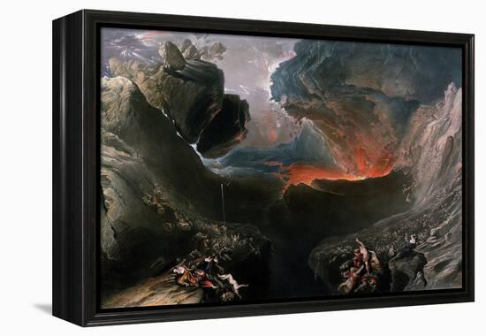 The Great Day of His Wrath, Engraved by Charles Mottram (1807-76), Published by Thomas Mclean,…-John Martin-Framed Premier Image Canvas