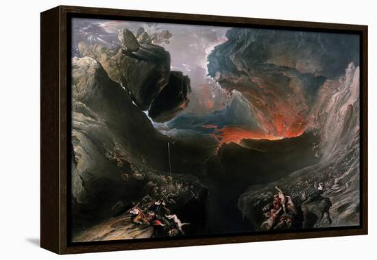 The Great Day of His Wrath, Engraved by Charles Mottram (1807-76), Published by Thomas Mclean,…-John Martin-Framed Premier Image Canvas