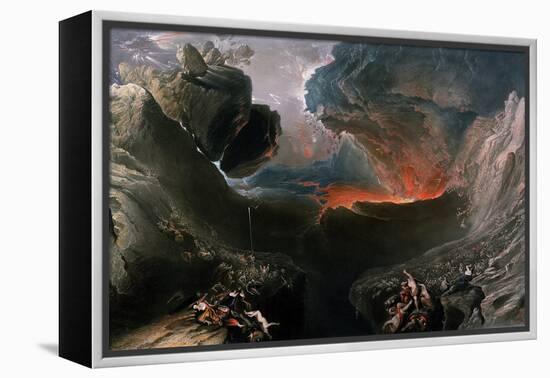 The Great Day of His Wrath, Engraved by Charles Mottram (1807-76), Published by Thomas Mclean,…-John Martin-Framed Premier Image Canvas
