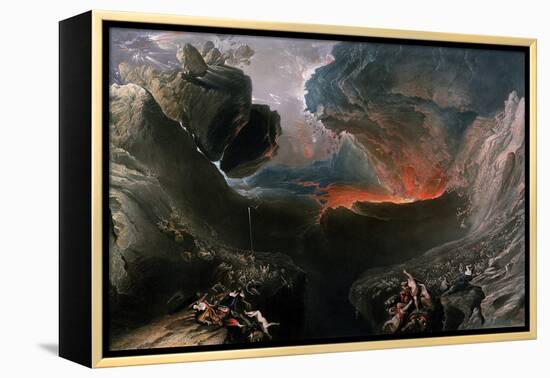 The Great Day of His Wrath, Engraved by Charles Mottram (1807-76), Published by Thomas Mclean,…-John Martin-Framed Premier Image Canvas