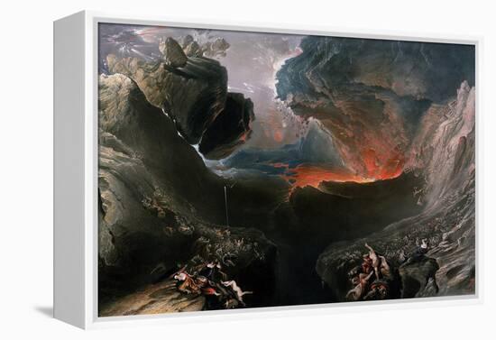 The Great Day of His Wrath, Engraved by Charles Mottram (1807-76), Published by Thomas Mclean,…-John Martin-Framed Premier Image Canvas