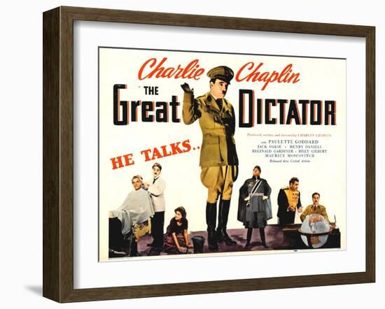 The Great Dictator, 1940-null-Framed Art Print