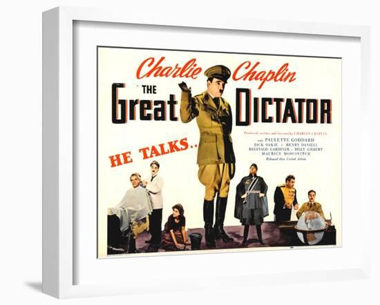 The Great Dictator, 1940-null-Framed Art Print