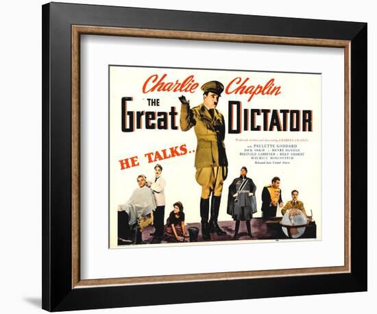 The Great Dictator, 1940-null-Framed Art Print