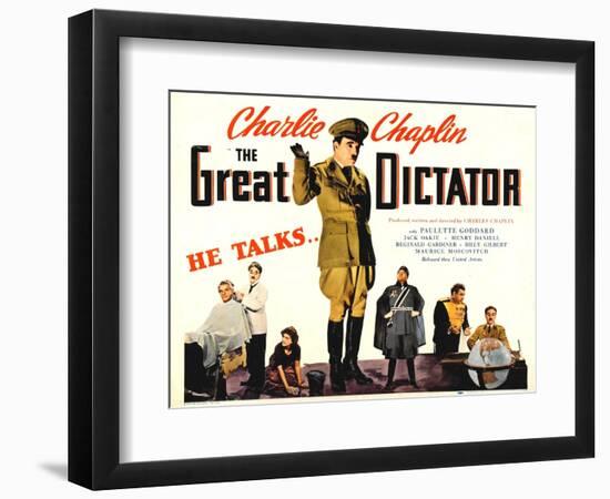 The Great Dictator, 1940-null-Framed Art Print