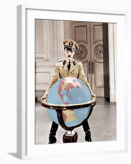 The Great Dictator, Charles Chaplin, 1940-null-Framed Photo