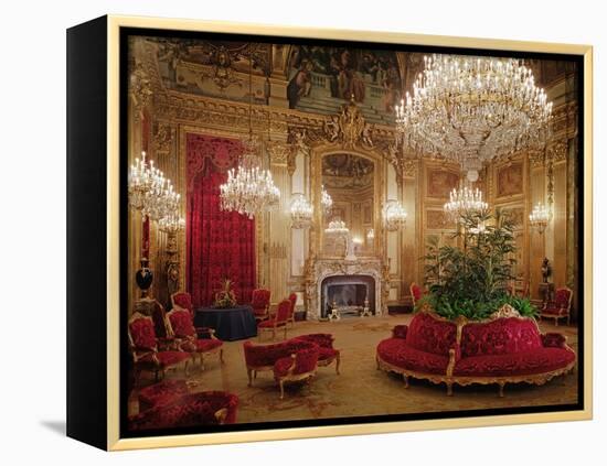 The Great Drawing Room of the Napoleon Iii Apartments, C.1861 (Colour Photo)-null-Framed Premier Image Canvas