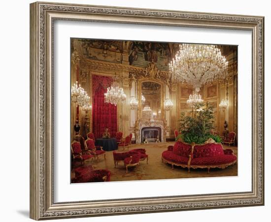 The Great Drawing Room of the Napoleon Iii Apartments, C.1861 (Colour Photo)-null-Framed Giclee Print