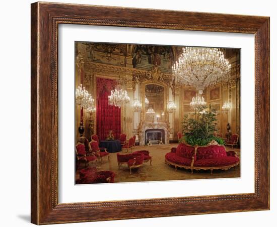 The Great Drawing Room of the Napoleon Iii Apartments, C.1861 (Colour Photo)-null-Framed Giclee Print