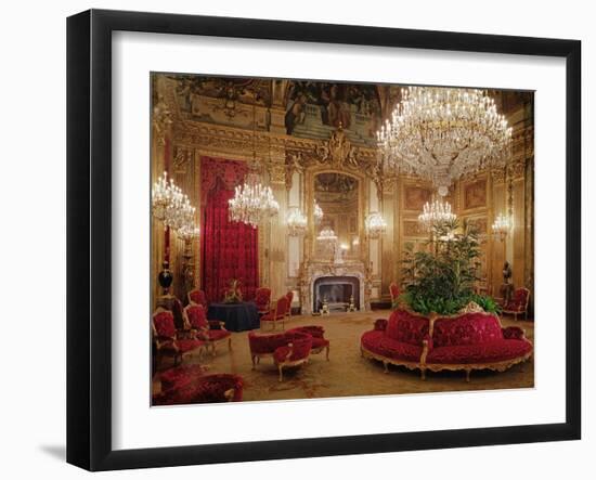 The Great Drawing Room of the Napoleon Iii Apartments, C.1861 (Colour Photo)-null-Framed Giclee Print