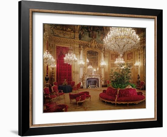 The Great Drawing Room of the Napoleon Iii Apartments, C.1861 (Colour Photo)-null-Framed Giclee Print