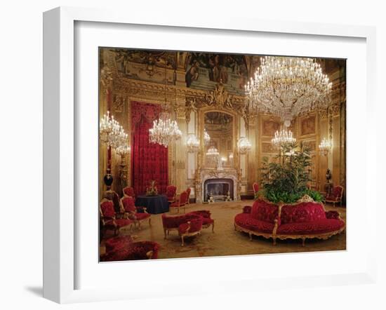 The Great Drawing Room of the Napoleon Iii Apartments, C.1861 (Colour Photo)-null-Framed Giclee Print