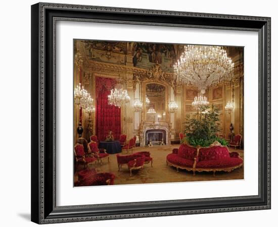 The Great Drawing Room of the Napoleon Iii Apartments, C.1861 (Colour Photo)-null-Framed Giclee Print