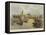 The Great Eastern on the Stocks, as Seen from the River-John Wilson Carmichael-Framed Premier Image Canvas