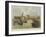 The Great Eastern on the Stocks, as Seen from the River-John Wilson Carmichael-Framed Giclee Print