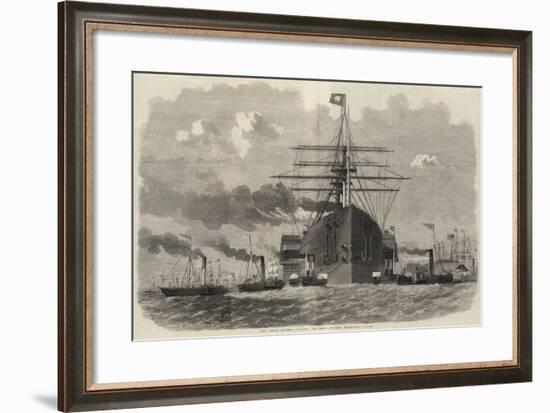 The Great Eastern Rounding the Point Opposite Blackwall-Edwin Weedon-Framed Giclee Print