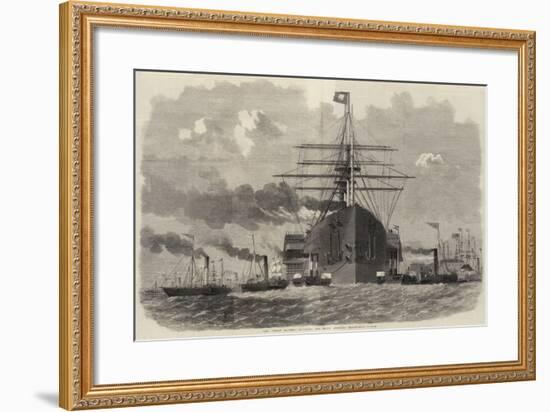 The Great Eastern Rounding the Point Opposite Blackwall-Edwin Weedon-Framed Giclee Print