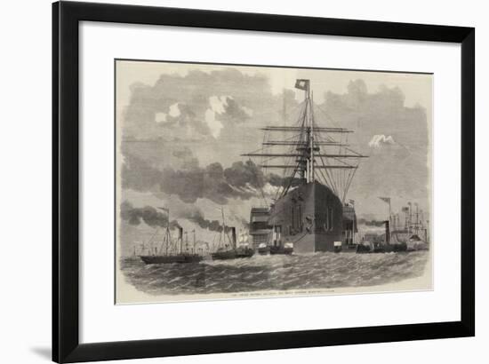 The Great Eastern Rounding the Point Opposite Blackwall-Edwin Weedon-Framed Giclee Print