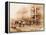 The Great Eastern under Construction, 19th Century-Robert Howlett-Framed Premier Image Canvas