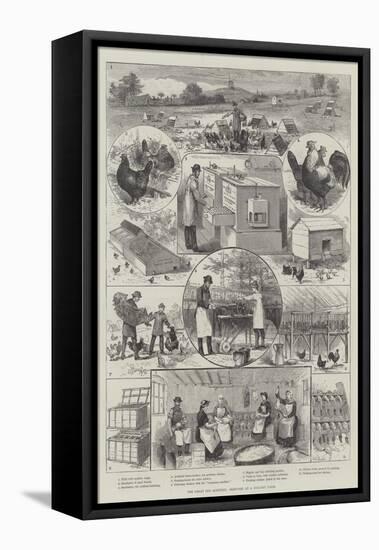 The Great Egg Question, Sketches at a Poultry Farm-null-Framed Premier Image Canvas