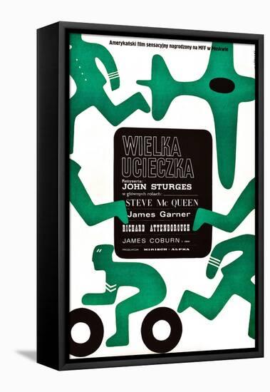 The Great Escape, (AKA Wielka Ucieczka), Polish Poster, 1963-null-Framed Stretched Canvas
