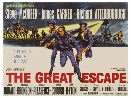 The Great Escape, UK Movie Poster, 1963' Art Print | Art.com