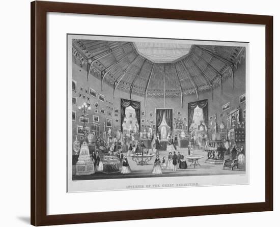 The Great Exhibition, Hyde Park, Westminster, London, 1851-Jean-Marie Chavanne-Framed Giclee Print