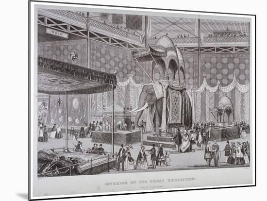 The Great Exhibition, Hyde Park, Westminster, London, 1851-Jean-Marie Chavanne-Mounted Giclee Print