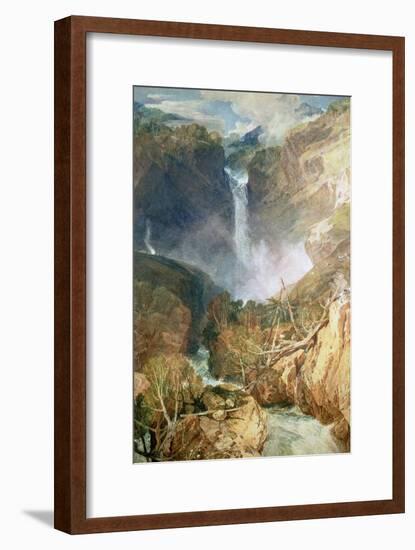 The Great Falls of the Reichenbach, 1804-J. M. W. Turner-Framed Premium Giclee Print