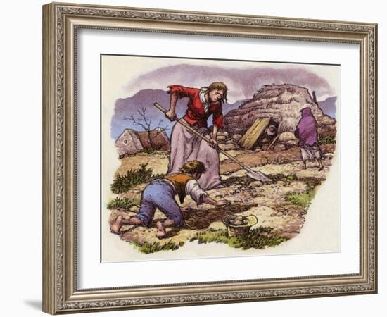 The Great Famine of Ireland in 1849-Pat Nicolle-Framed Giclee Print