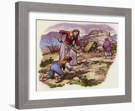 The Great Famine of Ireland in 1849-Pat Nicolle-Framed Giclee Print