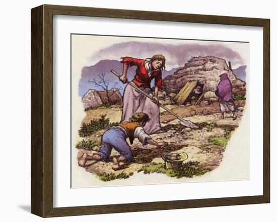 The Great Famine of Ireland in 1849-Pat Nicolle-Framed Giclee Print