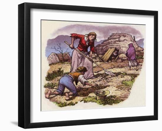 The Great Famine of Ireland in 1849-Pat Nicolle-Framed Giclee Print