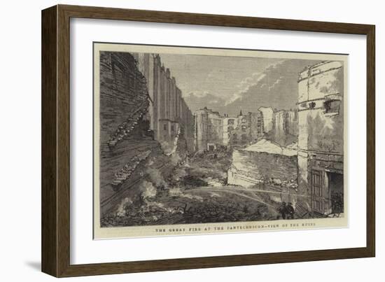 The Great Fire at Pantechnicon, View of the Ruins-null-Framed Giclee Print