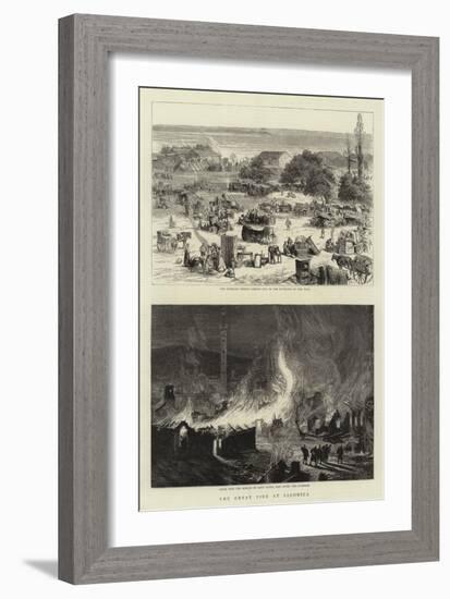 The Great Fire at Salonica-null-Framed Giclee Print