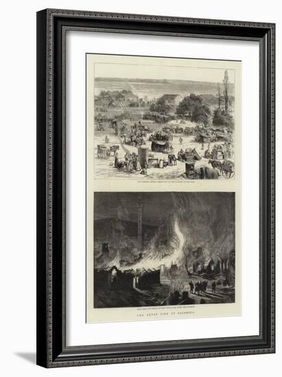 The Great Fire at Salonica-null-Framed Giclee Print
