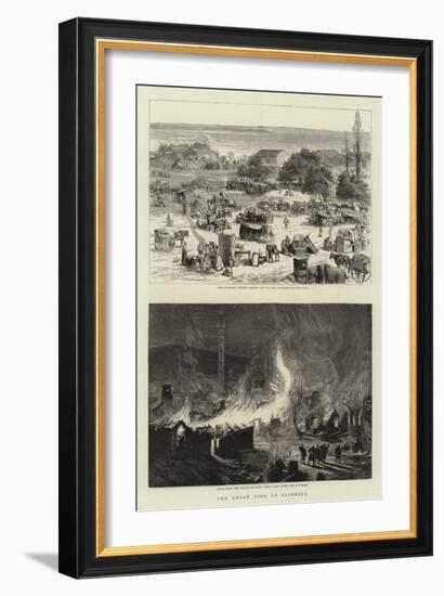 The Great Fire at Salonica-null-Framed Giclee Print