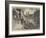 The Great Fire in Dublin, Sappers Cutting Off the Whisky-null-Framed Giclee Print