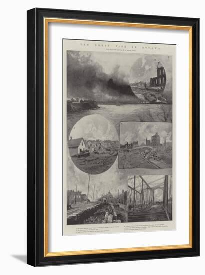 The Great Fire in Ottawa-Joseph Holland Tringham-Framed Giclee Print