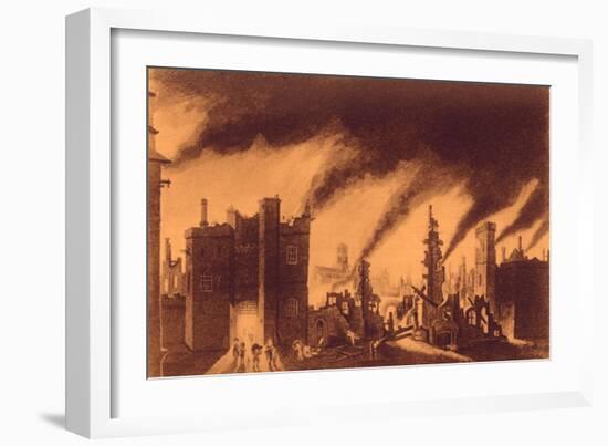 The Great Fire of London-John Seymour Lucas-Framed Giclee Print