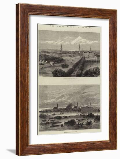 The Great Flood in Hungary-Frank Watkins-Framed Giclee Print