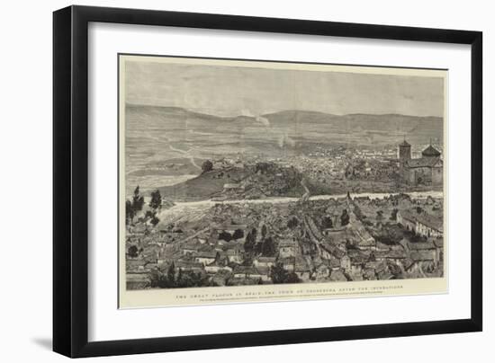 The Great Floods in Spain, the Town of Consuegra after the Inundations-null-Framed Giclee Print