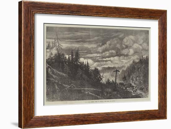 The Great Forest Fires in America, View Near Fox River-null-Framed Giclee Print