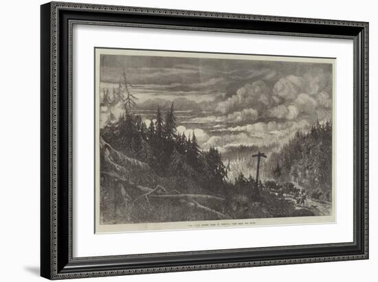 The Great Forest Fires in America, View Near Fox River-null-Framed Giclee Print