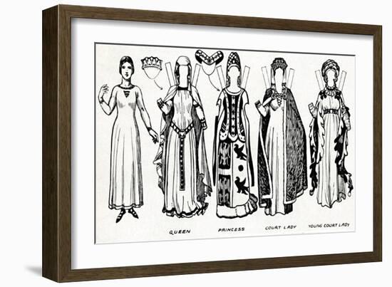 'The Great Gallery of British Costume: Dress Worn In Edward The Third's Reign', c1934-Unknown-Framed Giclee Print