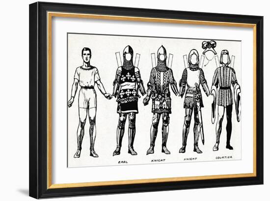 'The Great Gallery of British Costume: Dress Worn In Edward The Third's Reign', c1934-Unknown-Framed Giclee Print